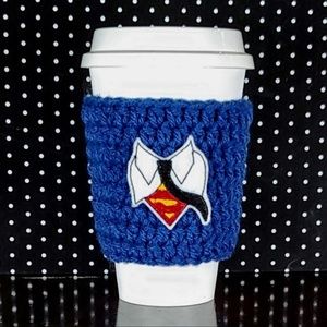 Handmade Coffee Cozy Superman
